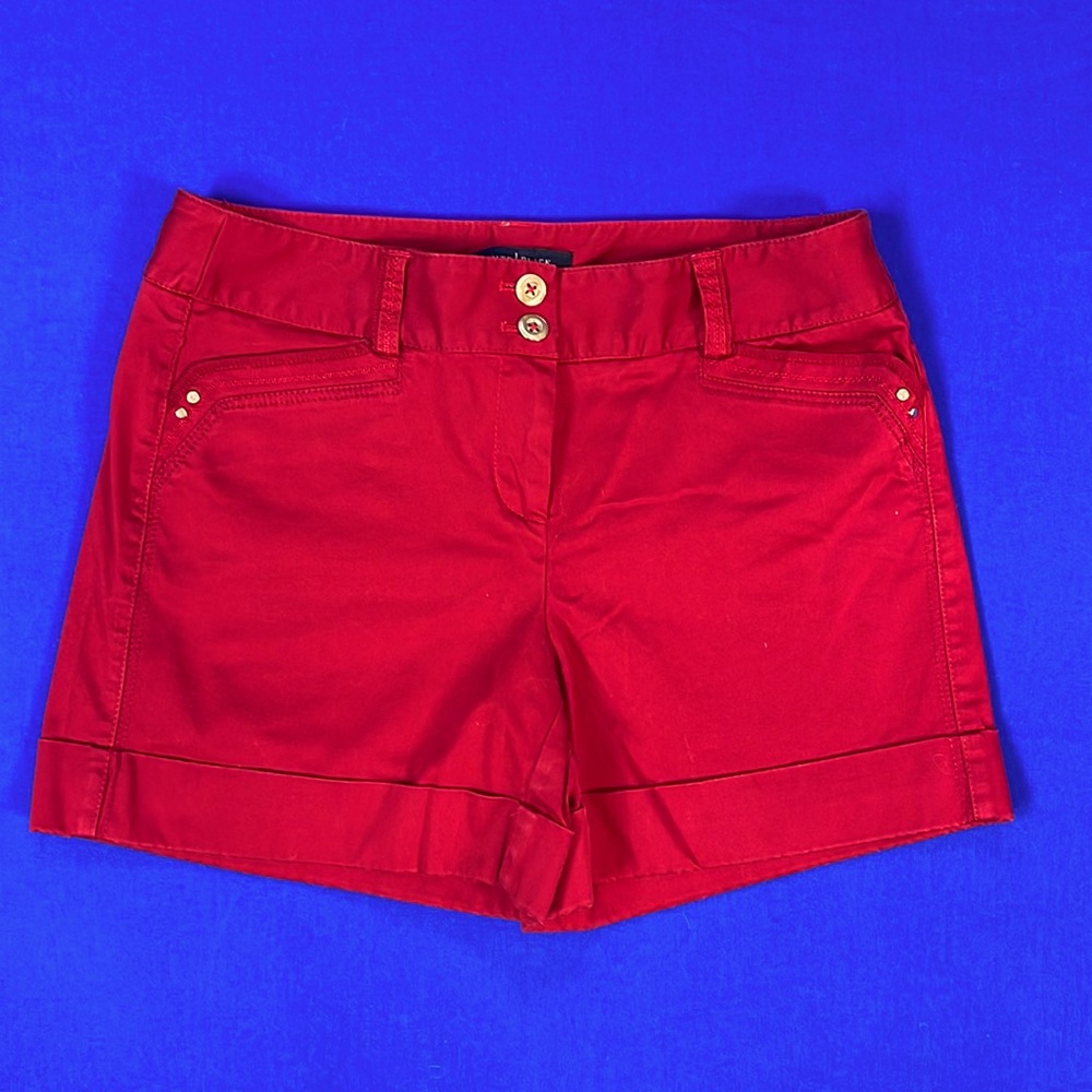 WH|BM - White House Black Market - Deep Red Shorts - Size 2